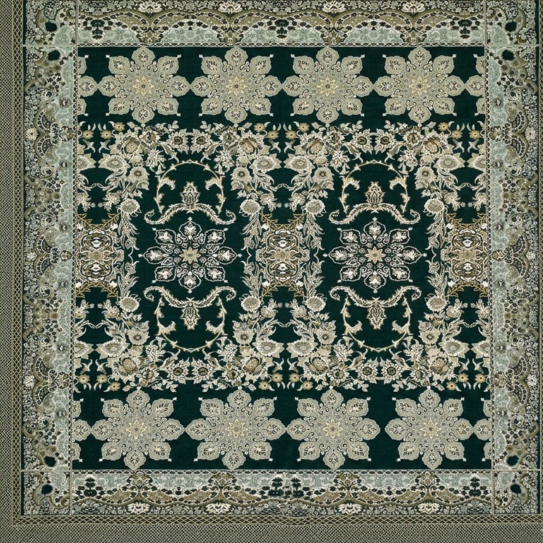 Traditional Multani Jazem – 9x12 Ft –Heritage Floral Medallion FT