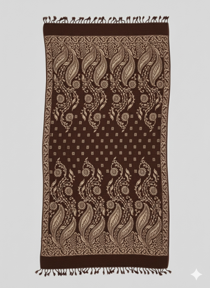Traditional Velvet Shawl – Heritage Pattern