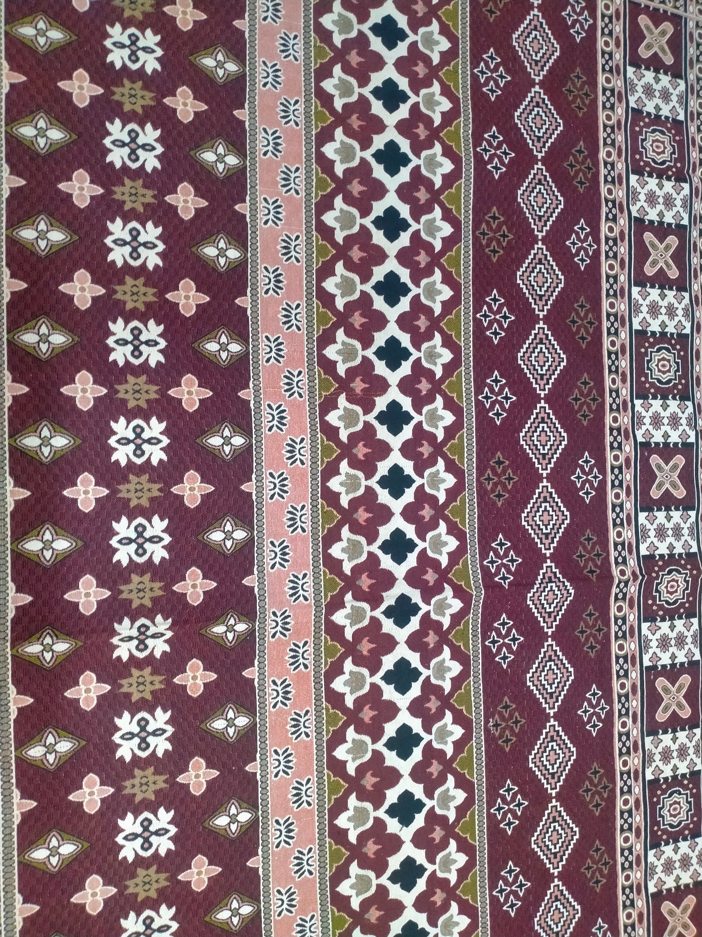 Traditional Multani Jazem – 9x12 Ft – Geometric Floral Stripes FT