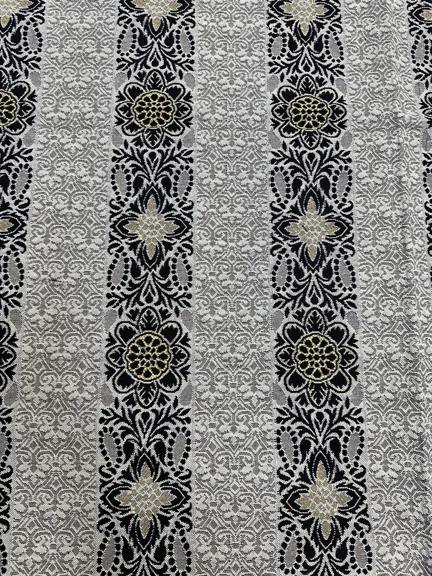 Classic Blue Multani Bedsheet – Central Stripe Pattern