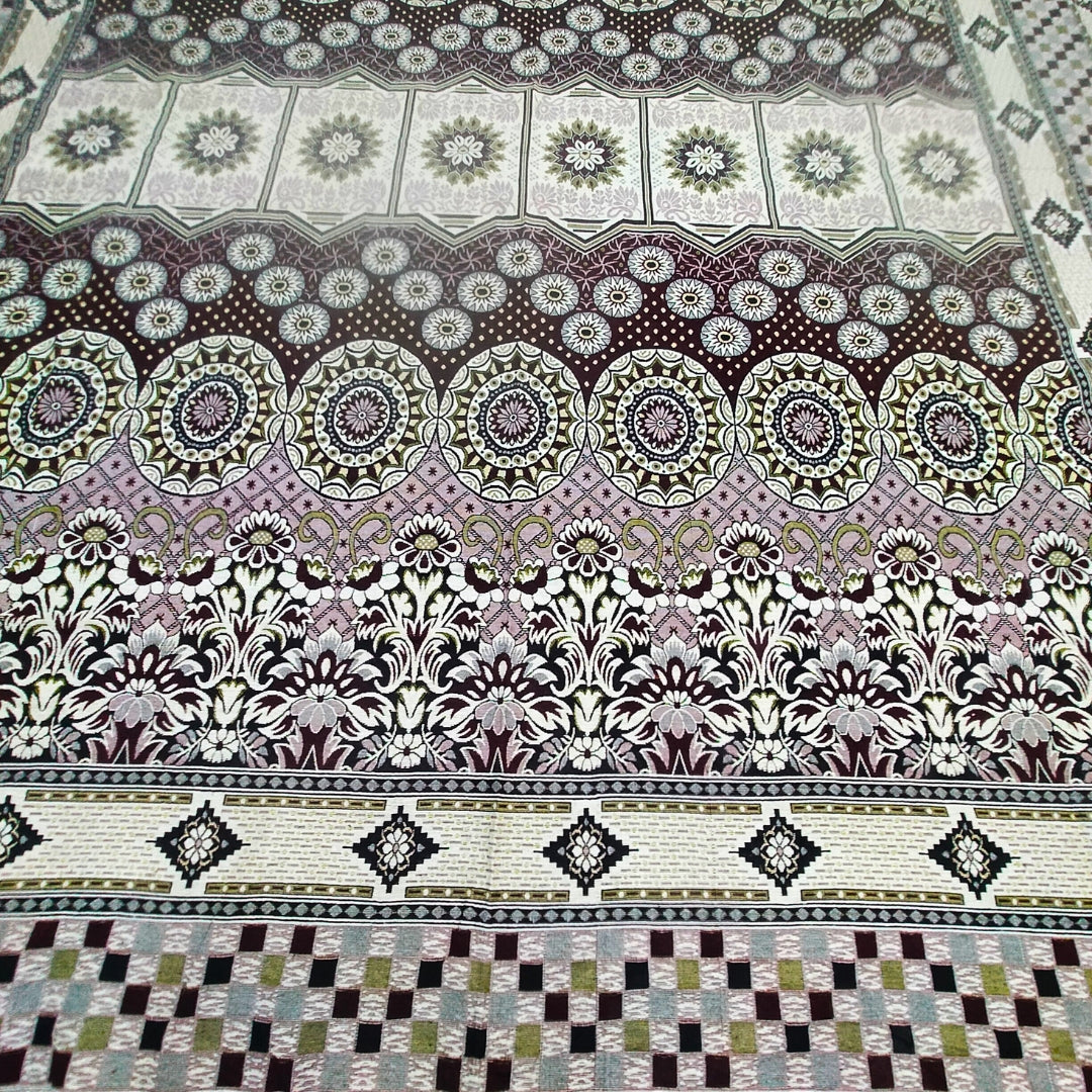 Traditional Multani Jazem-9*10 Ft-Timeless Geometric Art