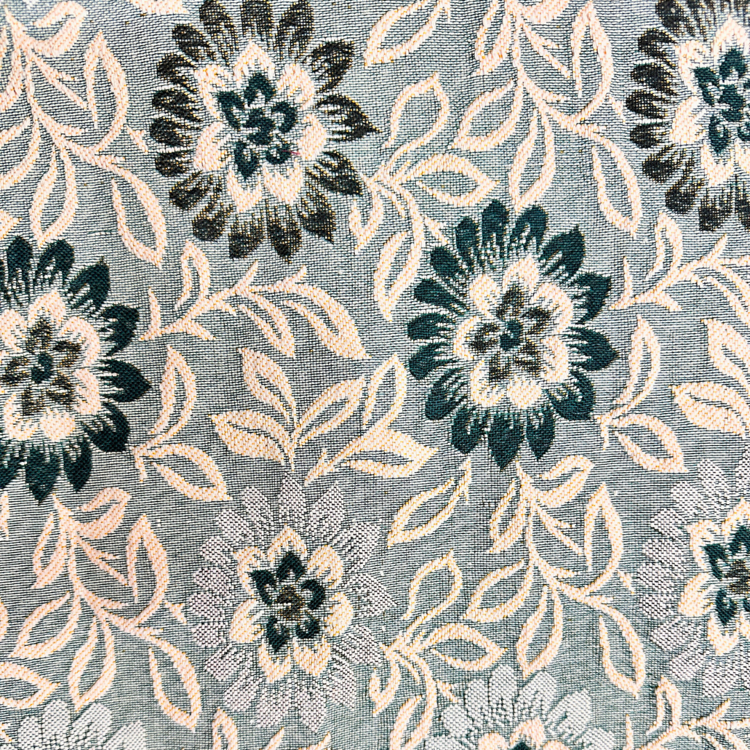 Allover Floral Multani Bed Sheet – Emerald Green Classic Design