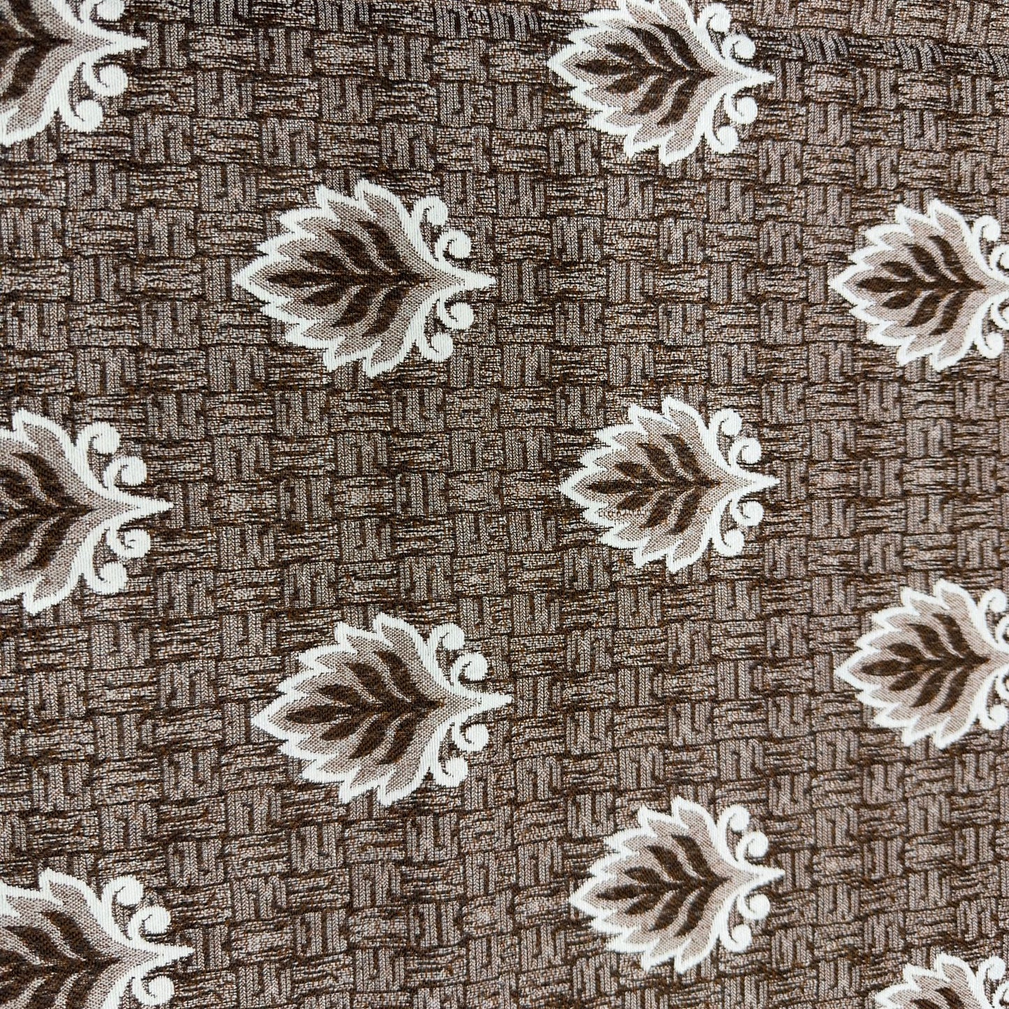 Brown Diamond Motif Multani Bedsheet Set