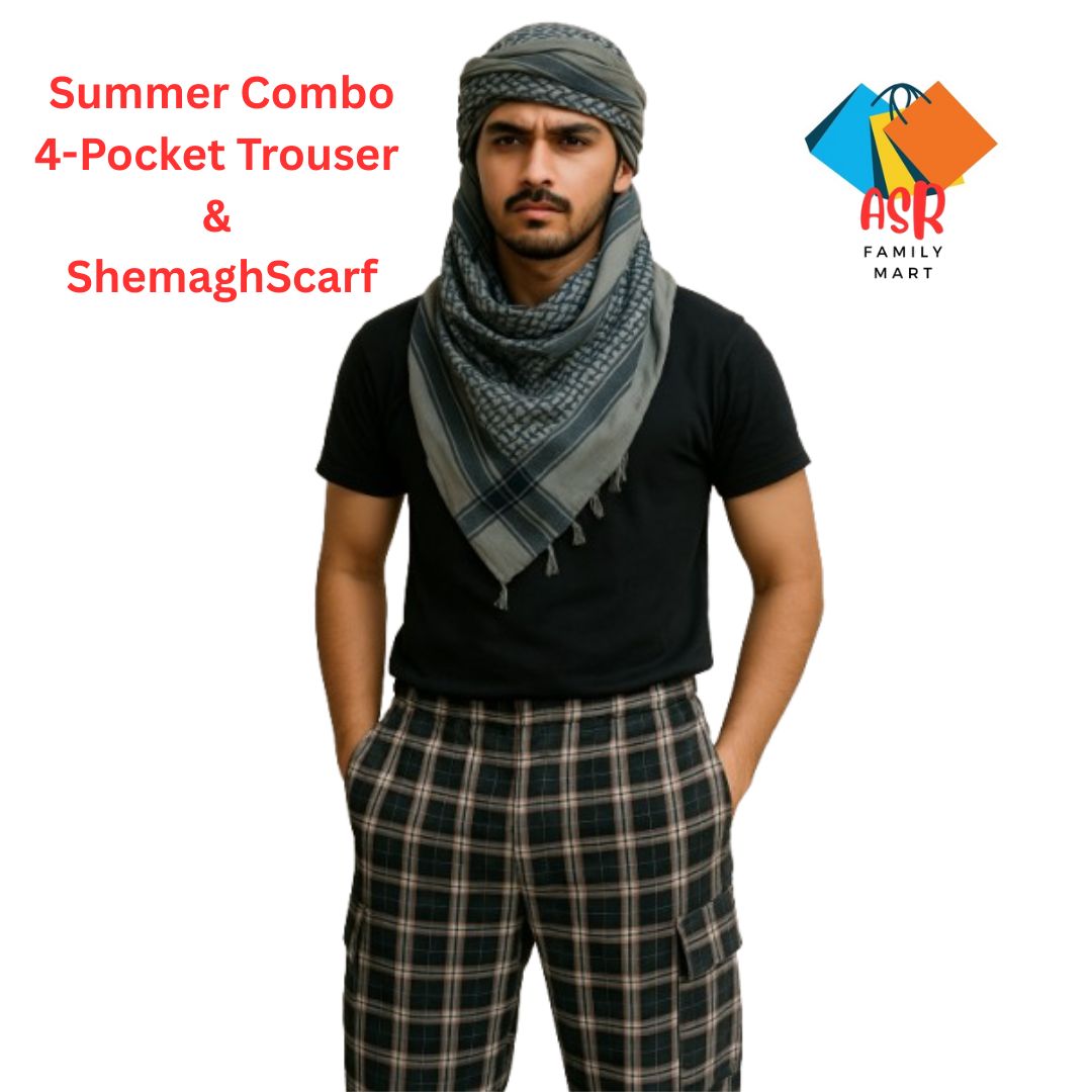 Summer Style Combo: 4-Pocket Cargo Trouser + Shemagh Scarf