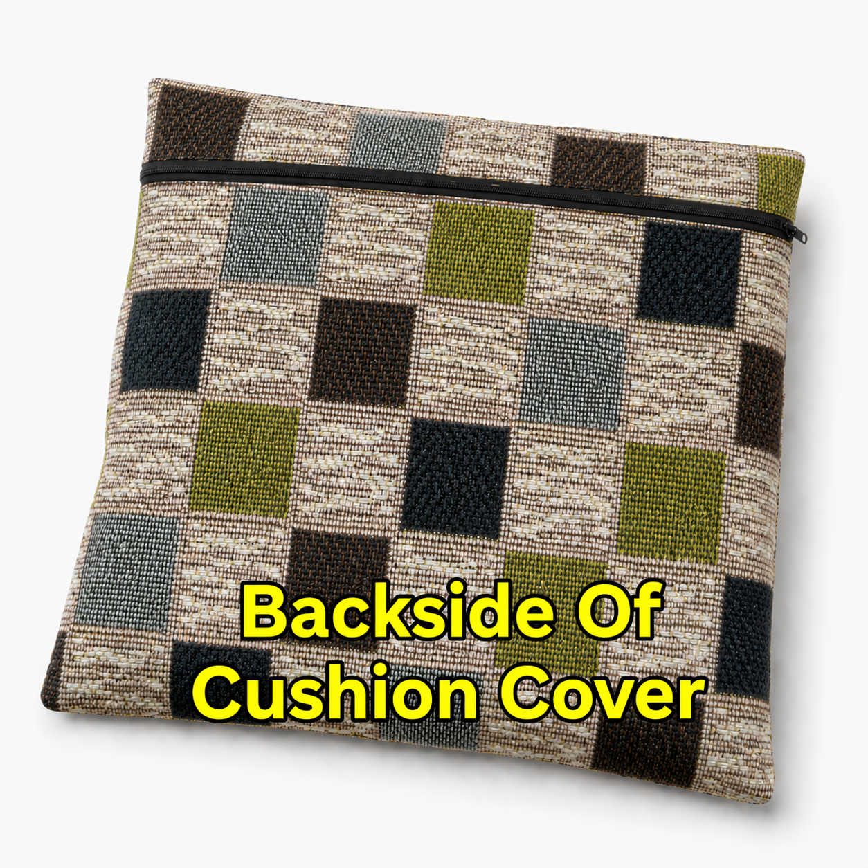 Checkered Pattern Floor Cushion Covers (Covers Only – No Filling Included)