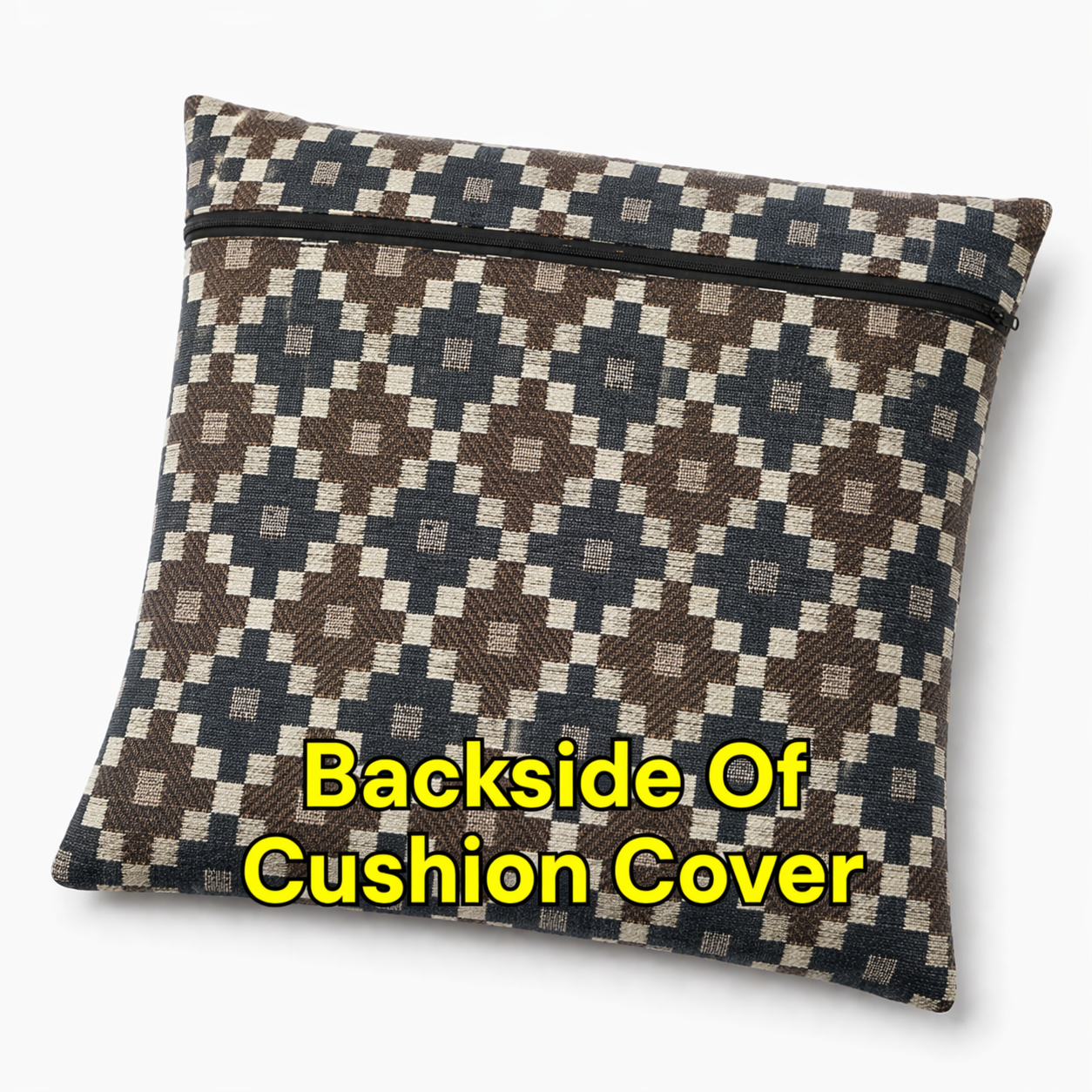 Tribal Diamond Pattern Weave Floor Cushion Covers (Covers Only – No Filling Included)
