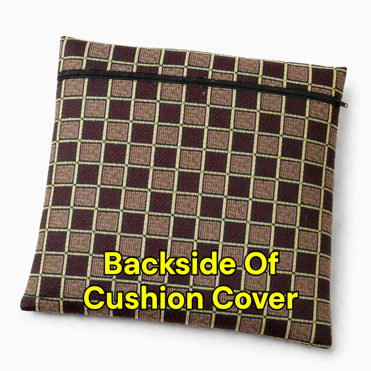 Traditional Check Weave Floor Cushion Covers (Covers Only – No Filling Included)