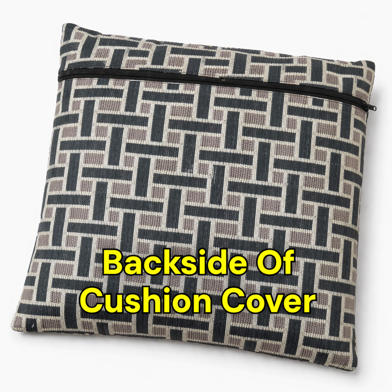 Geometric Earthtone Weave Floor Cushion Covers (Covers Only – No Filling Included)