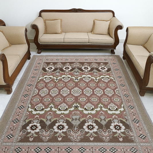 Traditional Multani Jazem – 9x14 Ft – Floral Medallion Classic