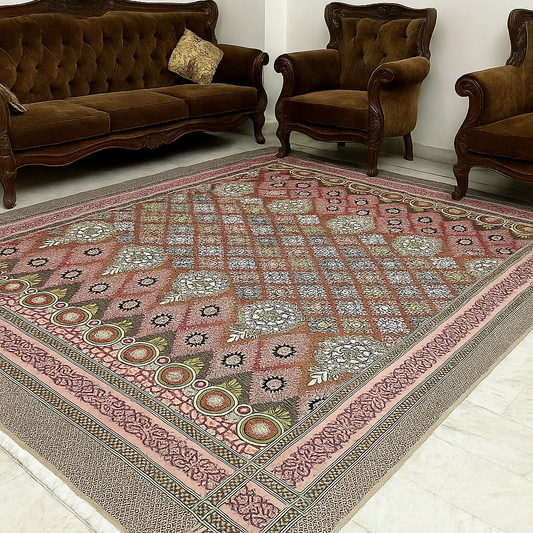 Traditional Multani Jazem – 9x15 Ft – Heritage Floral Classic