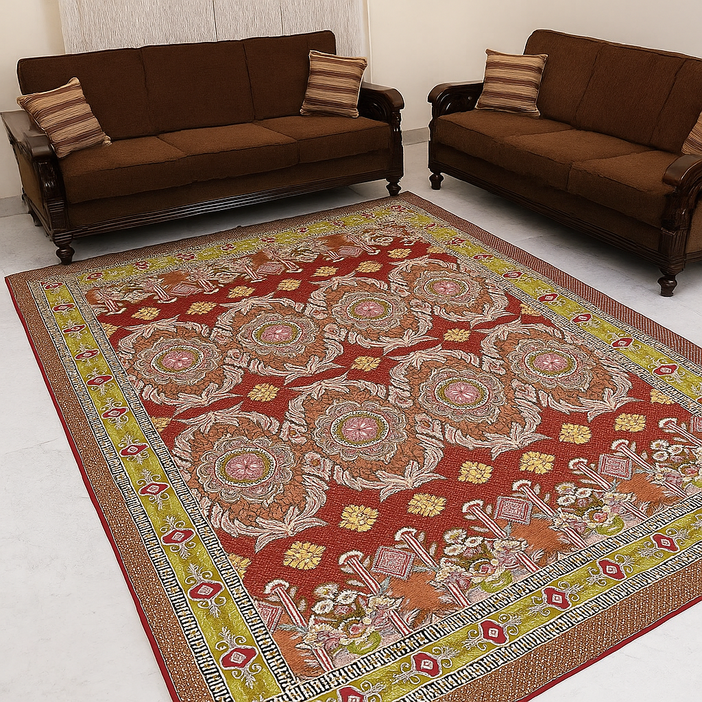 Traditional Multani Jazem – 9x11.5 Ft – Elegant Floral Classic