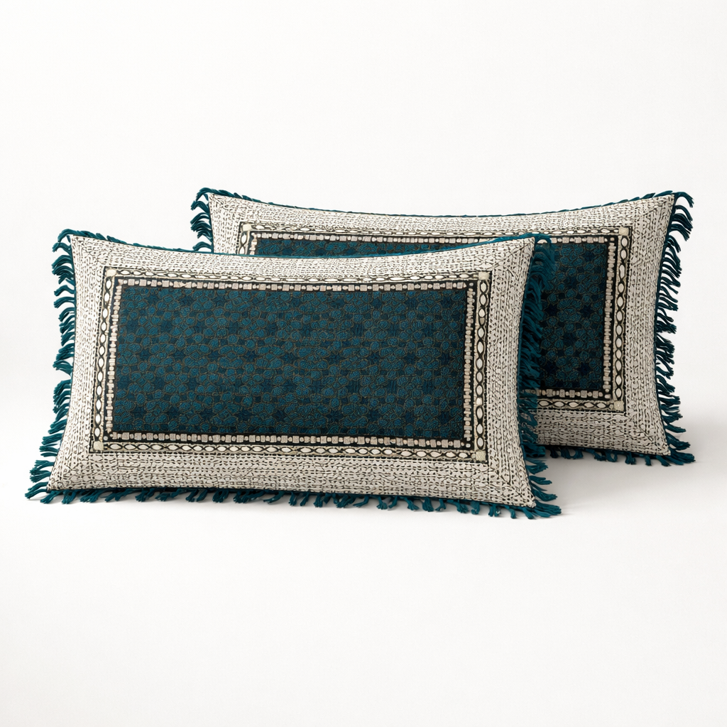 Classic Emerald Green Multani Bedsheet – Central Mehrab Pattern