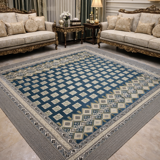 Traditional Multani Jazem – 9x11 Ft –Geometric Heritage Classic FT