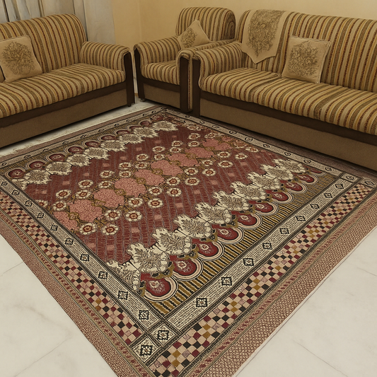 Traditional Multani Jazem – 9x11.5 Ft – Floral Vine Classic