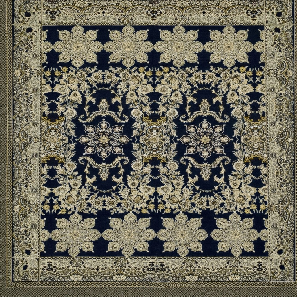Traditional Multani Jazem – 9x12 Ft –Heritage Floral Medallion FT