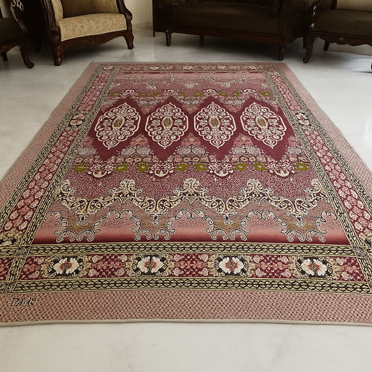 Traditional Multani Jazem – 9x12 Ft – Floral Medallion Classic