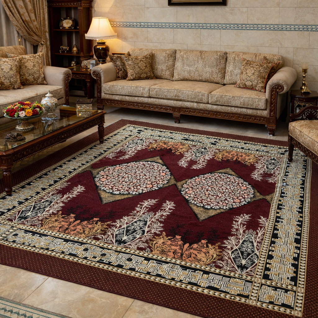 Traditional Multani Jazem – 9x11 Ft –Diamond Medallion Classic FT