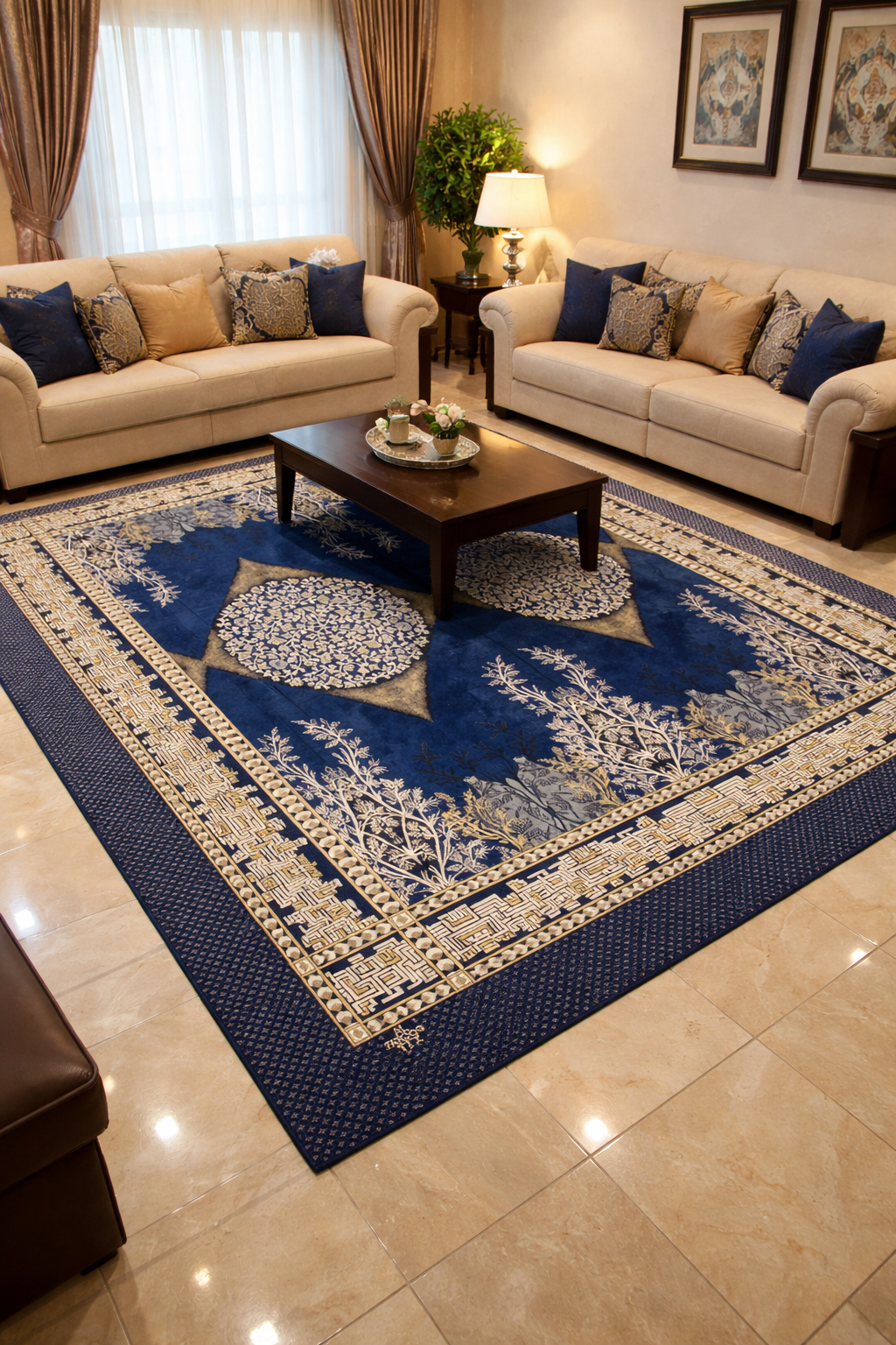 Traditional Multani Jazem – 9x11 Ft –Diamond Medallion Classic FT