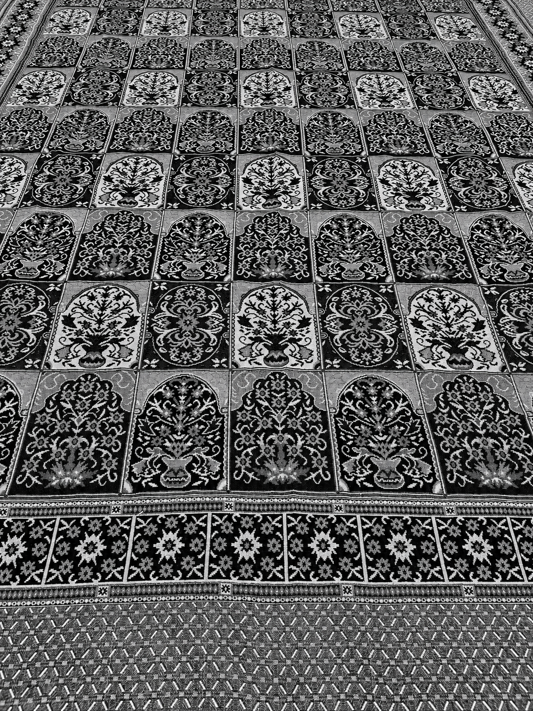 Traditional Multani Jazem –9*12 Ft- Heritage Floral Panels FT