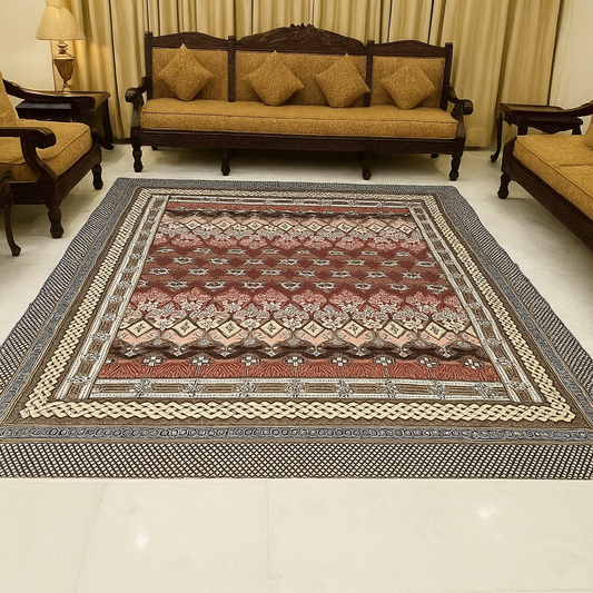 Traditional Multani Jazem – 9x11 Ft – Heritage Lattice Classic