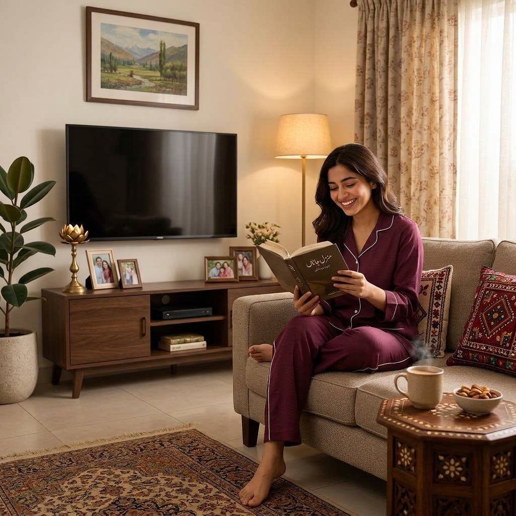 Women’s Premium Plain Maroon Night Suit & Loungewear
