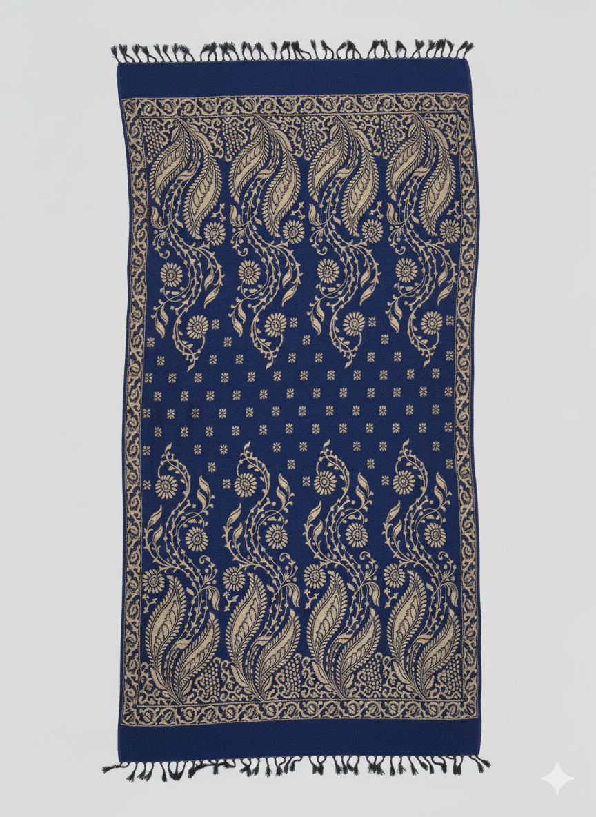 Traditional Velvet Shawl – Heritage Pattern