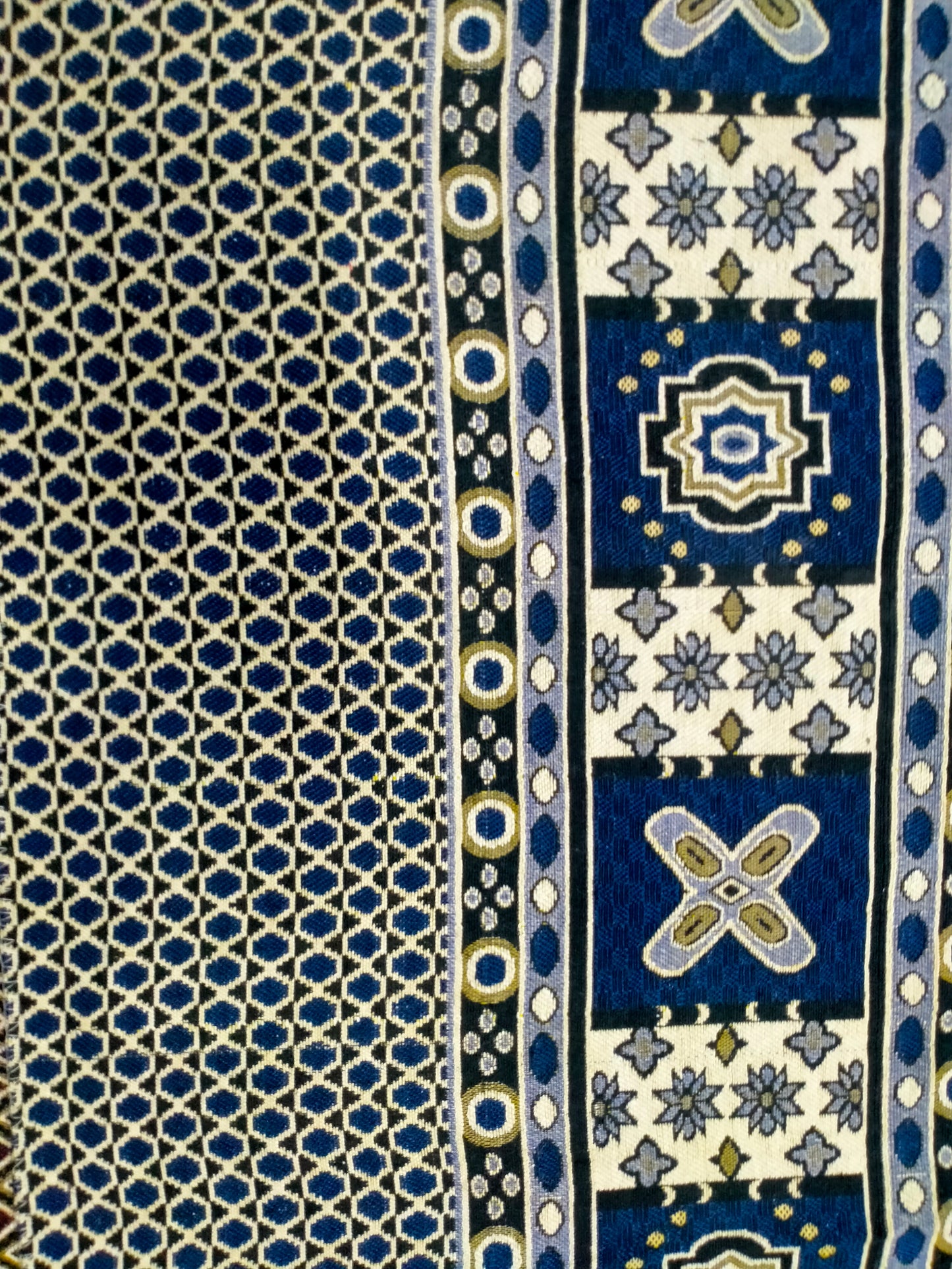 Traditional Multani Jazem – 9x12 Ft – Geometric Floral Stripes FT