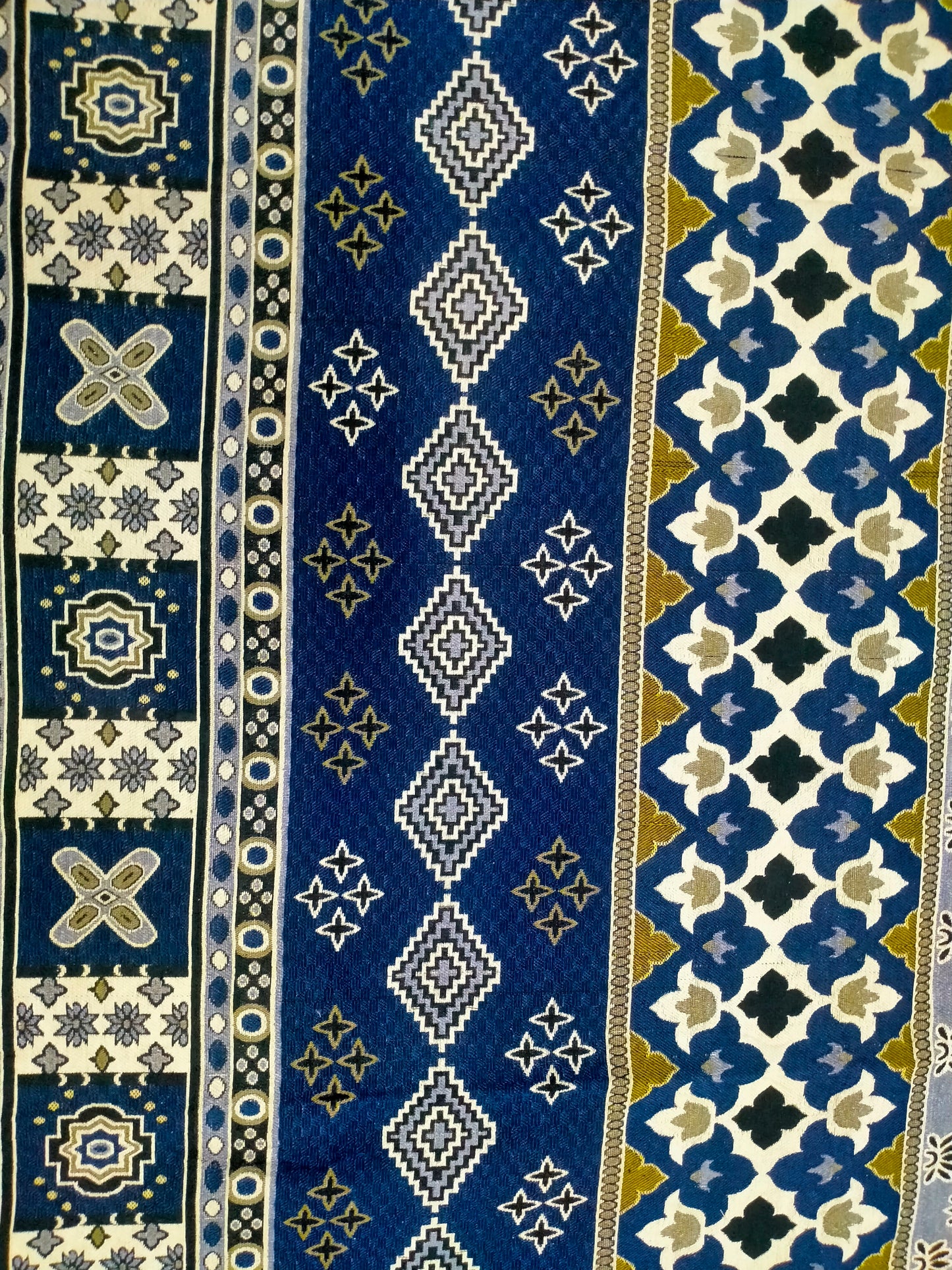 Traditional Multani Jazem – 9x12 Ft – Geometric Floral Stripes FT