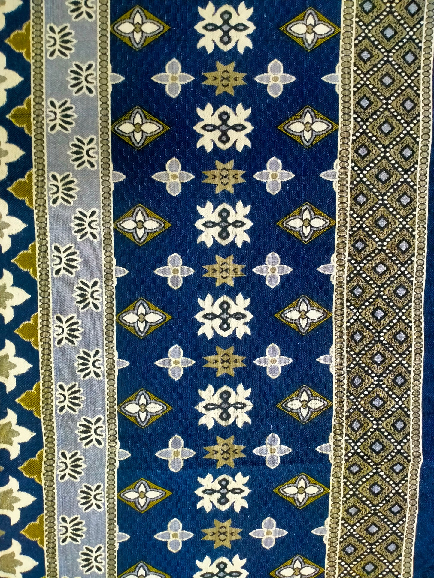 Traditional Multani Jazem – 9x12 Ft – Geometric Floral Stripes FT