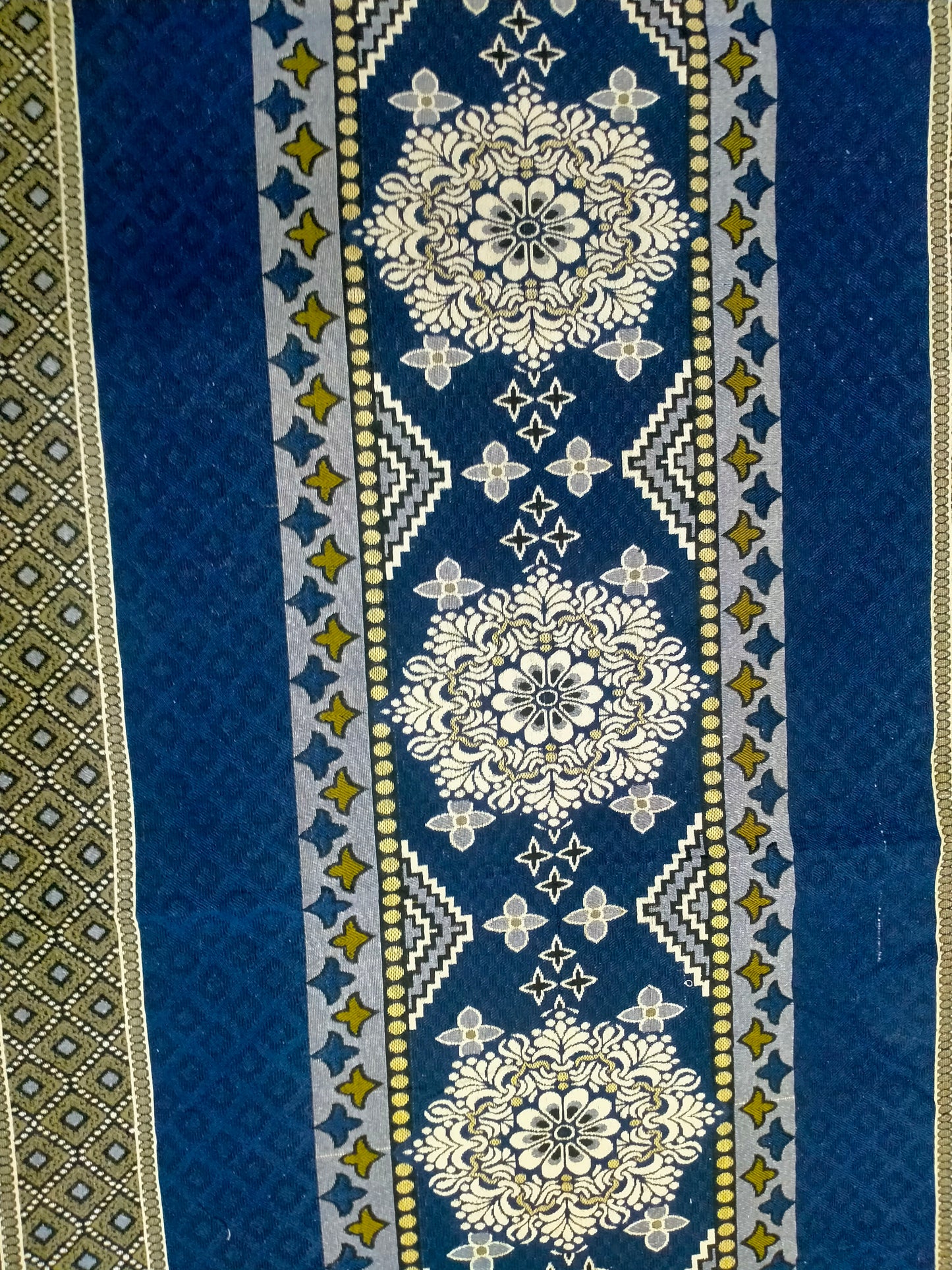 Traditional Multani Jazem – 9x12 Ft – Geometric Floral Stripes FT