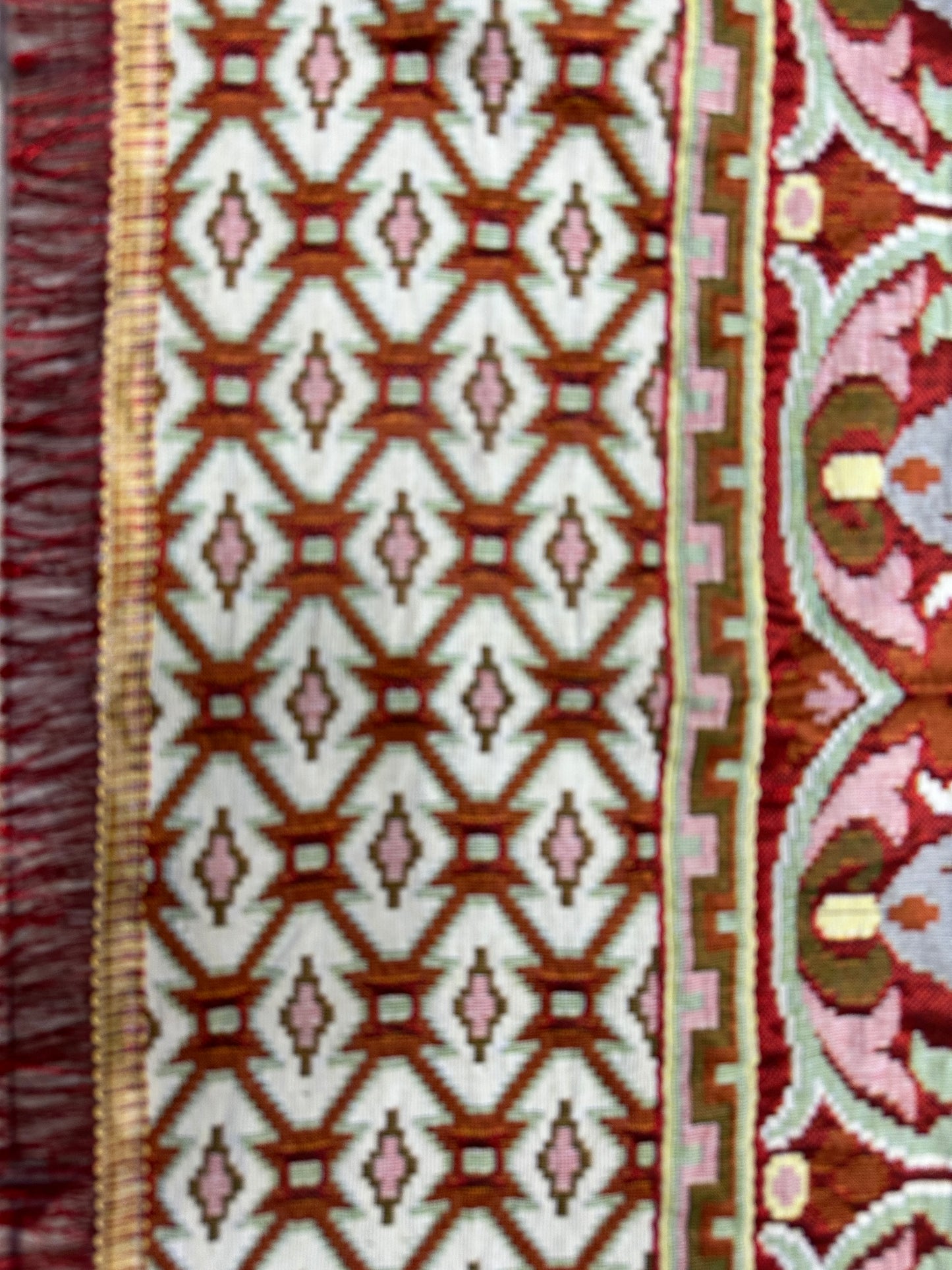 Mora Medallion Multani Bed Sheet – Brick Red Classic Design