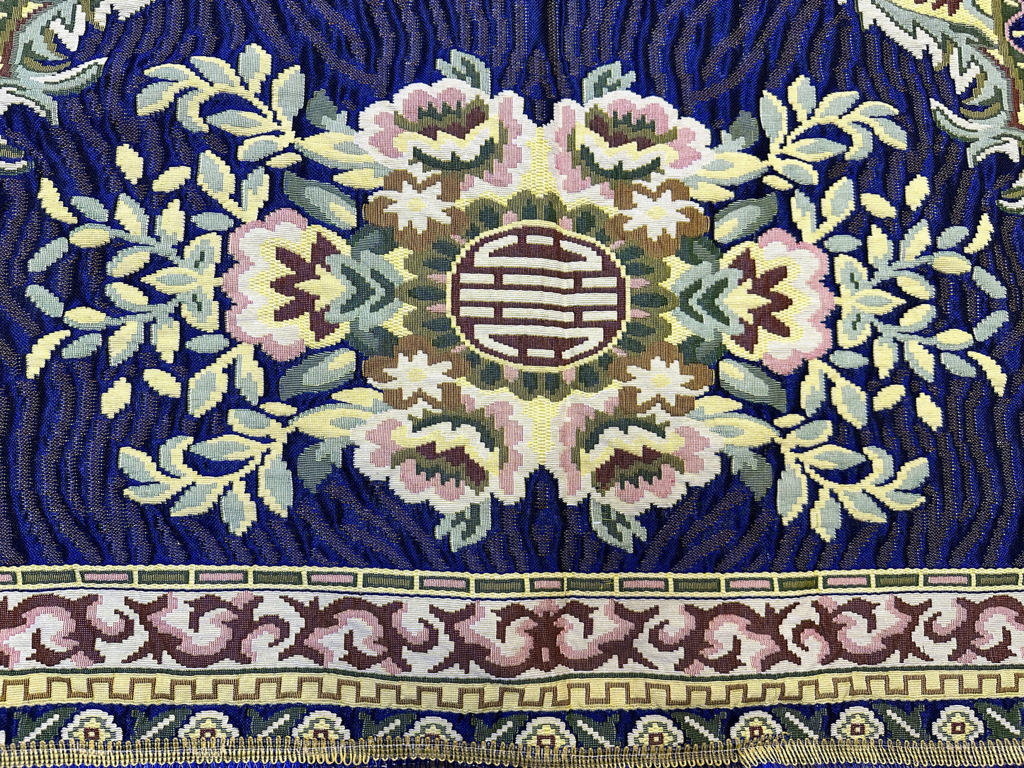 Mora Medallion Multani Bed Sheet – Royal Blue Classic Design