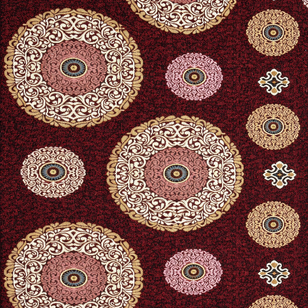 Traditional Multani Jazem – 9×10 Ft – Classic Circular Motif Design