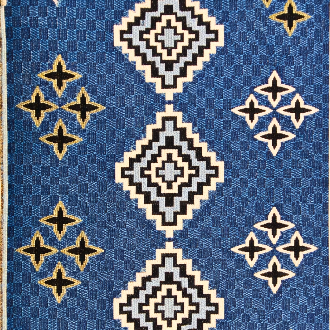 Traditional Multani Jazem – 9x12 Ft – Geometric Floral Stripes FT