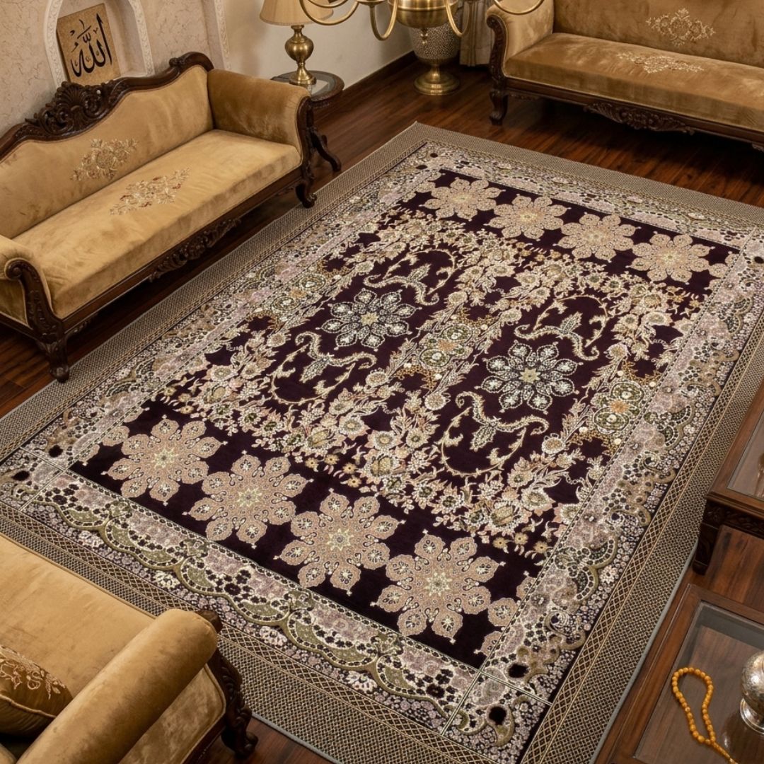 Traditional Multani Jazem – 9x12 Ft –Heritage Floral Medallion FT