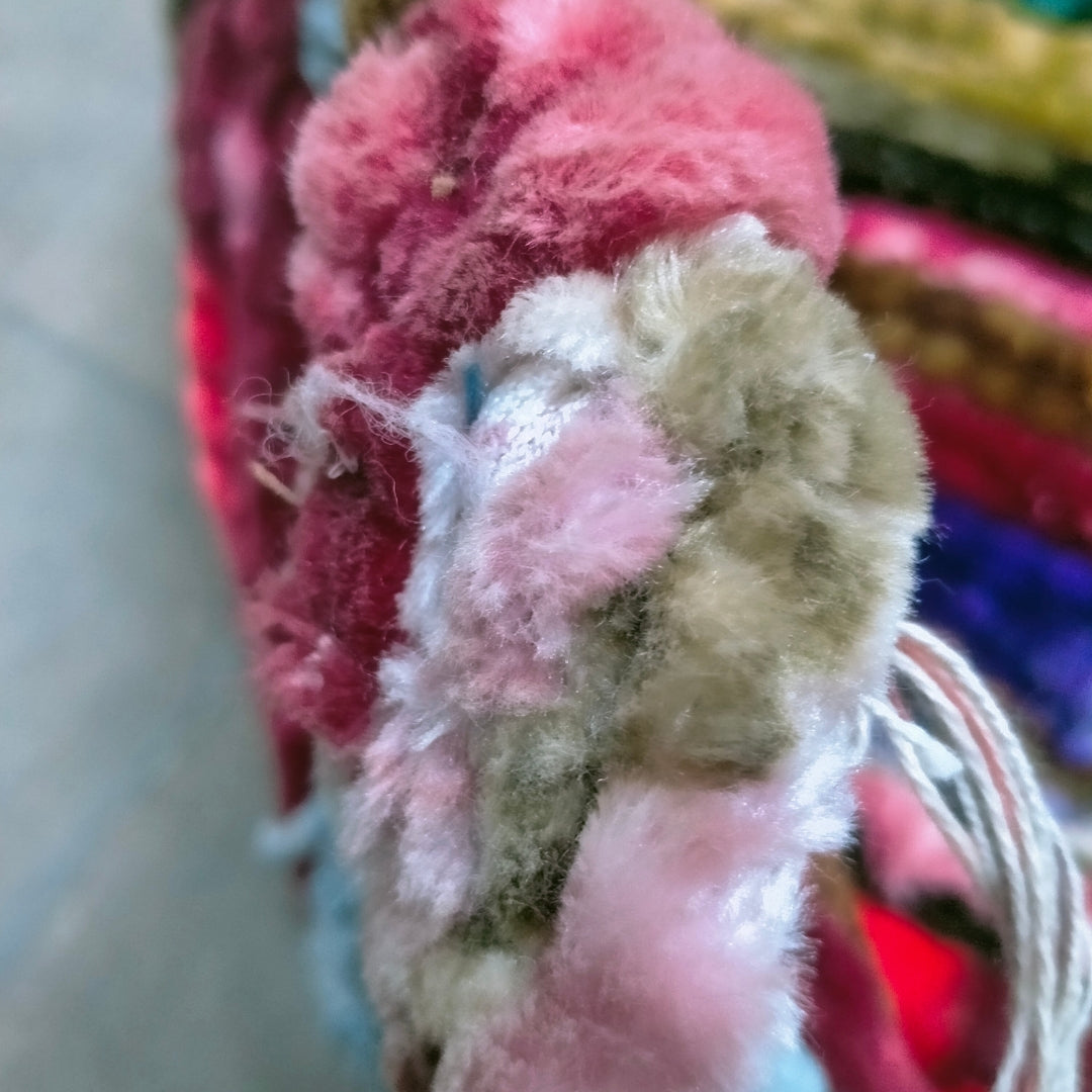 Rainbow Stripes Handmade Rug | 4x6 ft Colorful Striped Rug