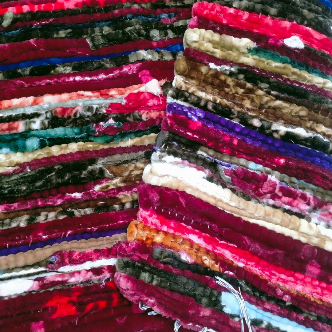 Rainbow Stripes Handmade Rug | 4x6 ft Colorful Striped Rug