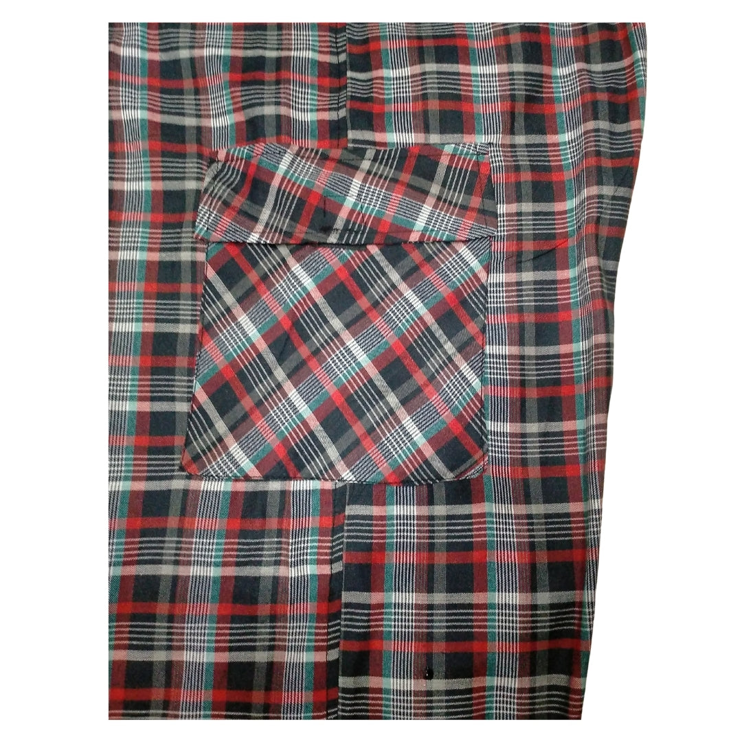 Stylish 4-Pocket Poly-Cotton Check Cargo Trouser for Men
