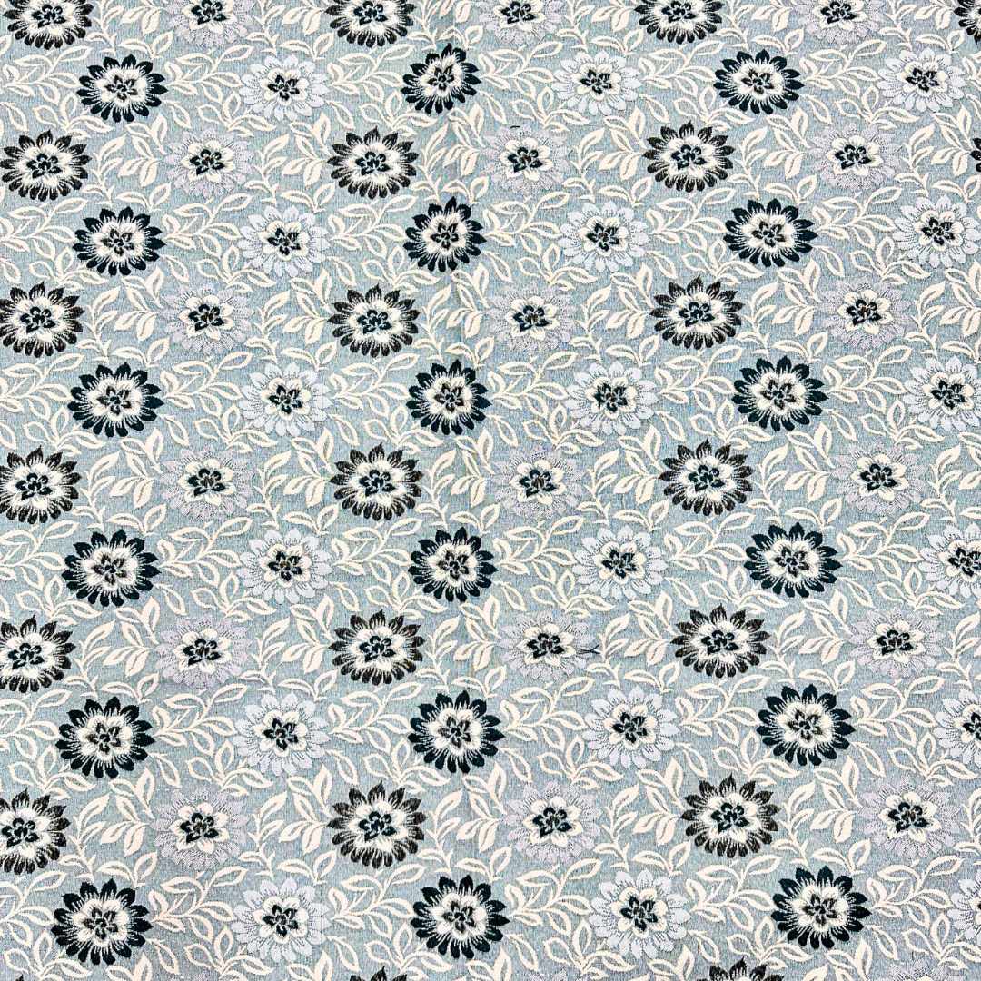 Allover Floral Multani Bed Sheet – Emerald Green Classic Design