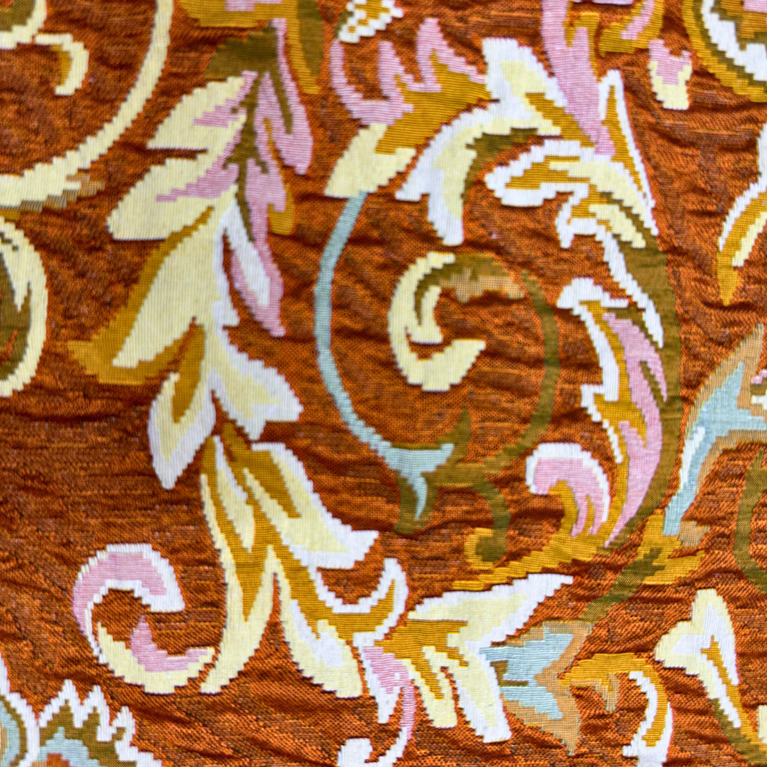 Mora Medallion Multani Bed Sheet –Orange Classic Design
