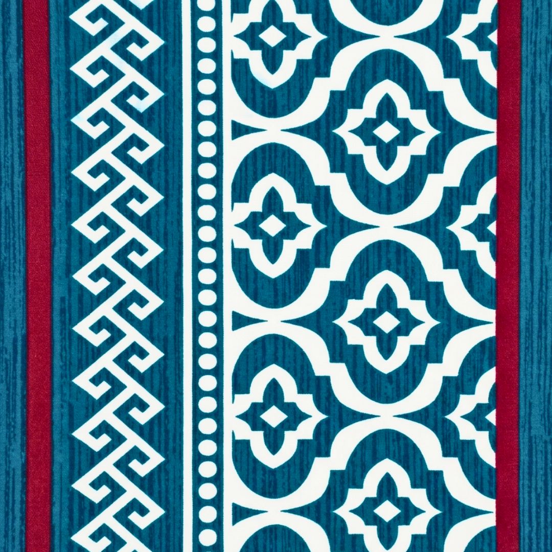 Azure Bloom Soft Cotton Printed Bedsheet Set