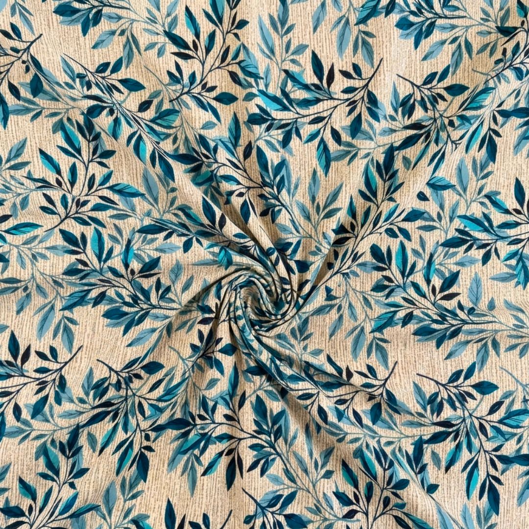 Aqua Petal Harmony Soft Cotton Bedsheet Set