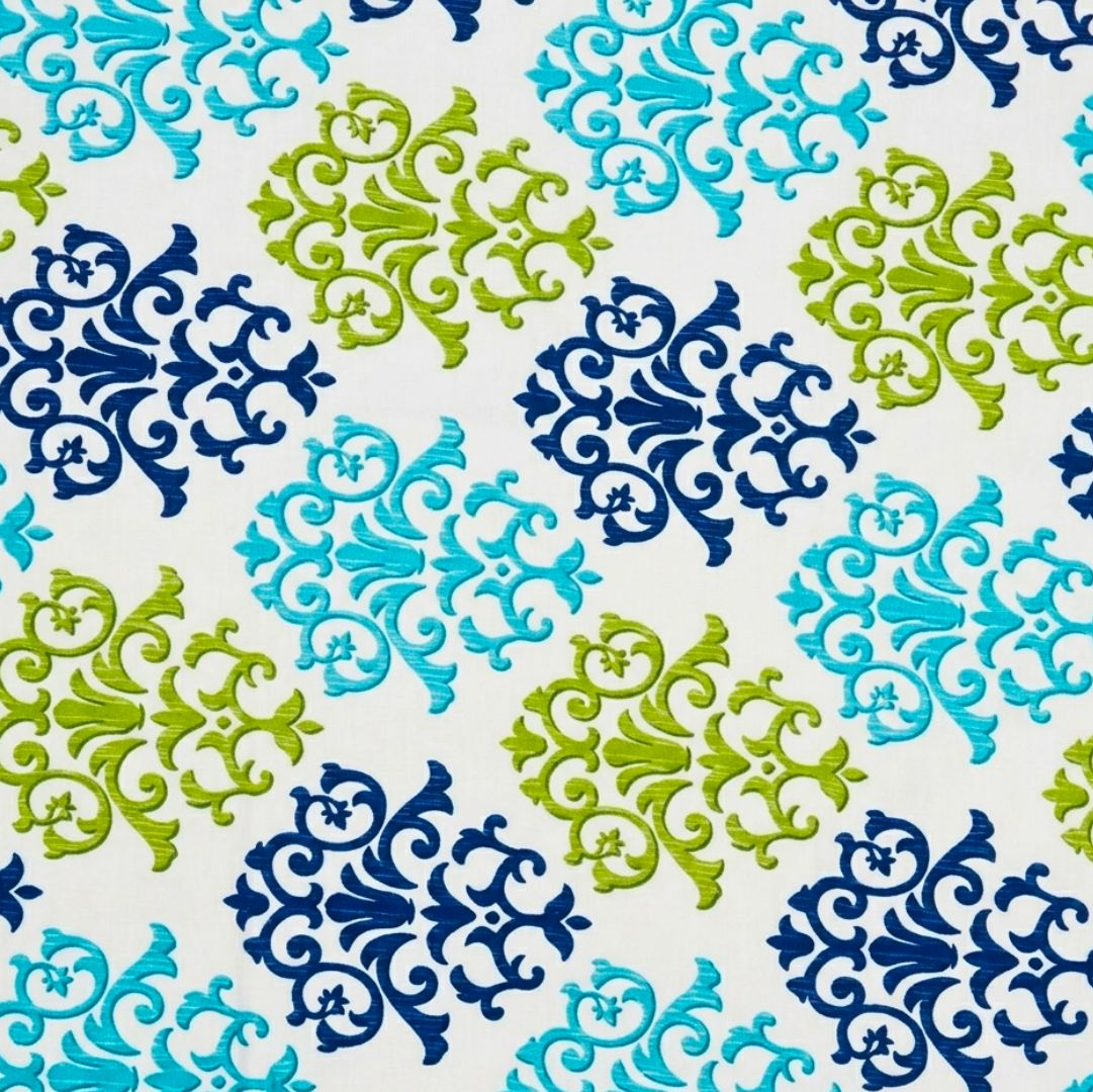 Aqua Floral Fusion Soft Cotton Printed Bedsheet Set