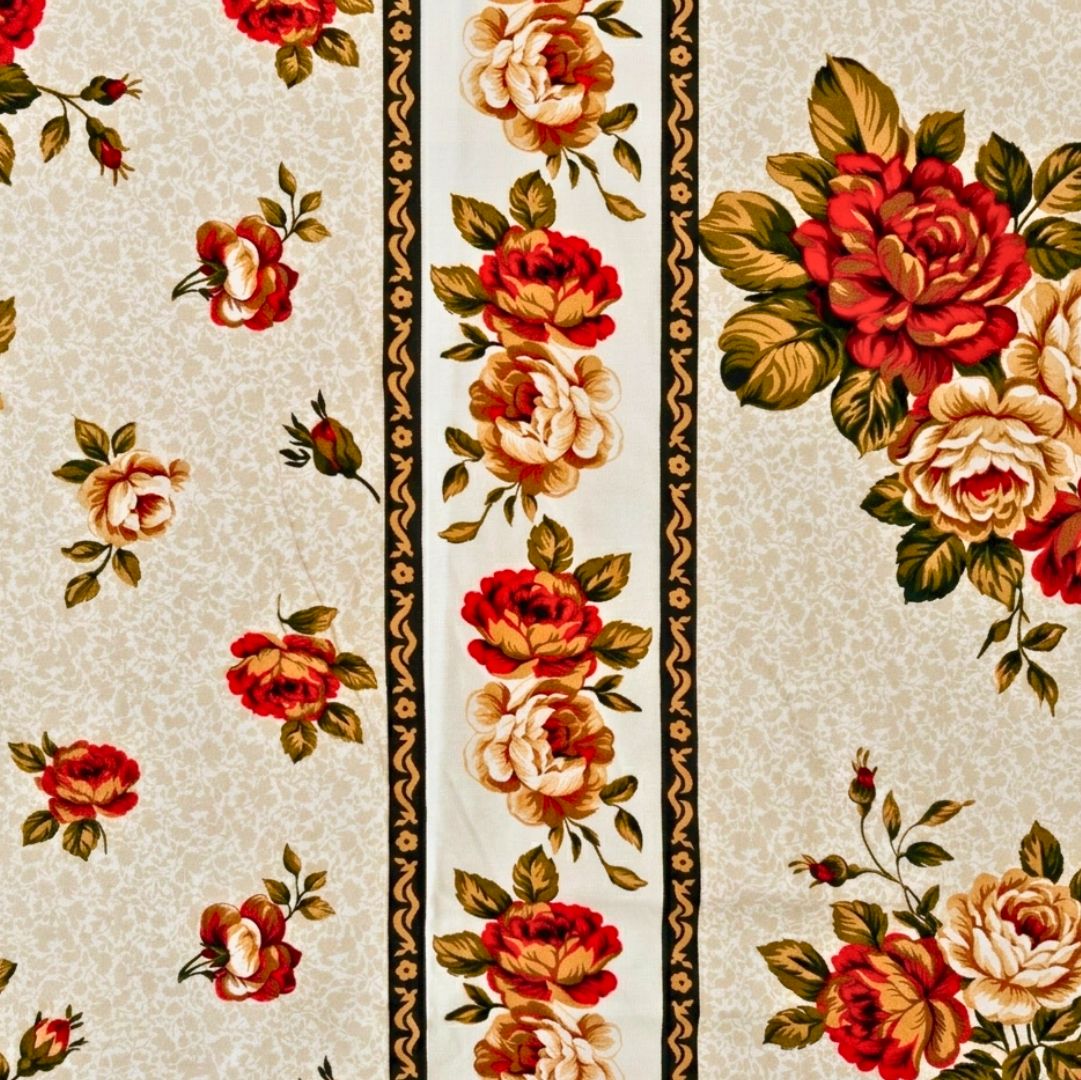 Autumn Bloom Soft Cotton Printed Bedsheet Set