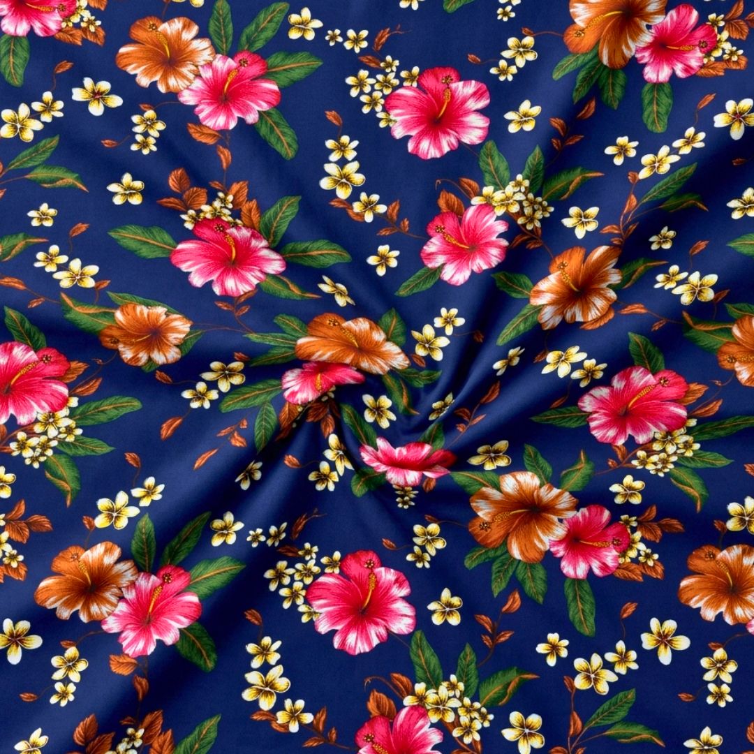 Paradise Petals Soft Cotton Printed Bedsheet Set