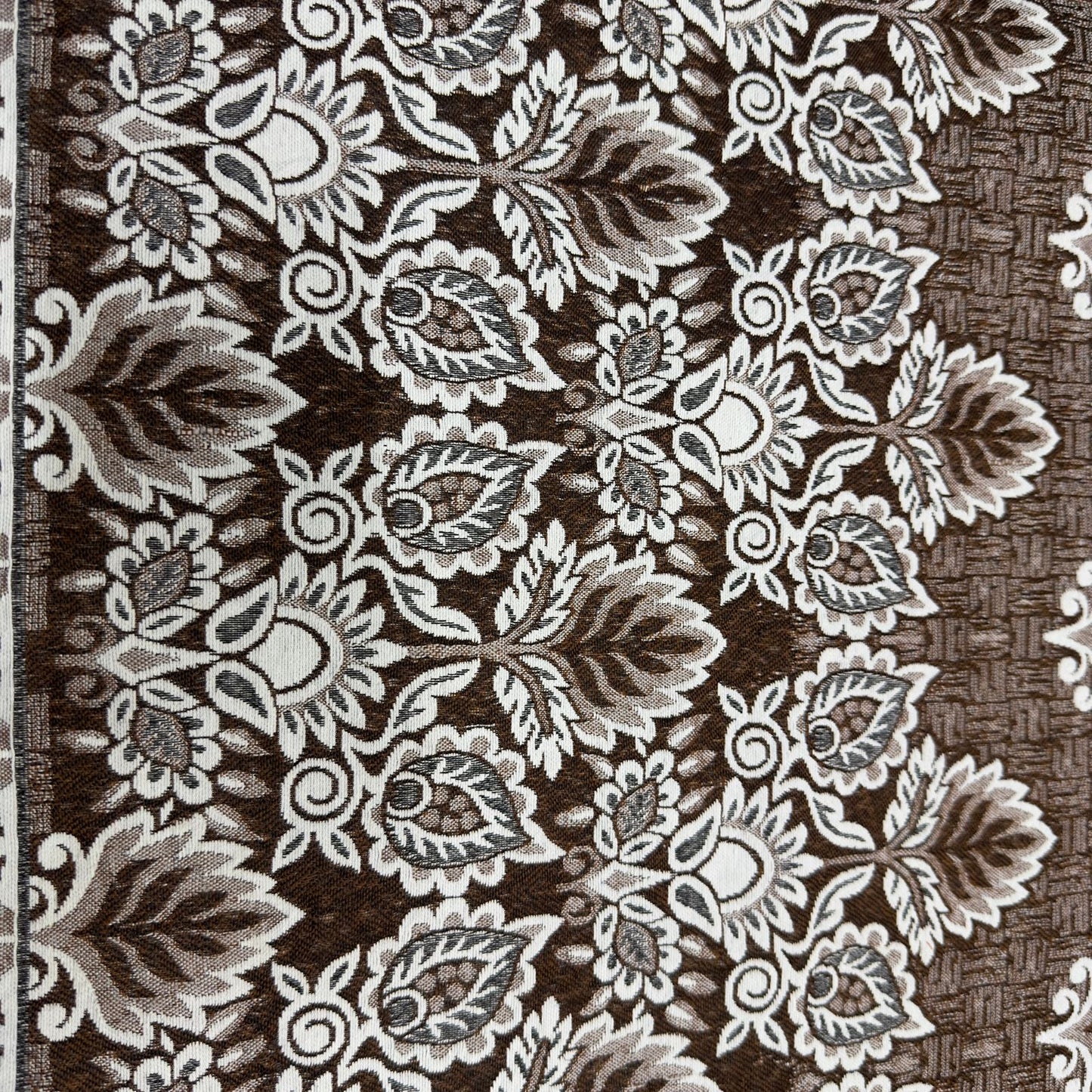 Brown Diamond Motif Multani Bedsheet Set