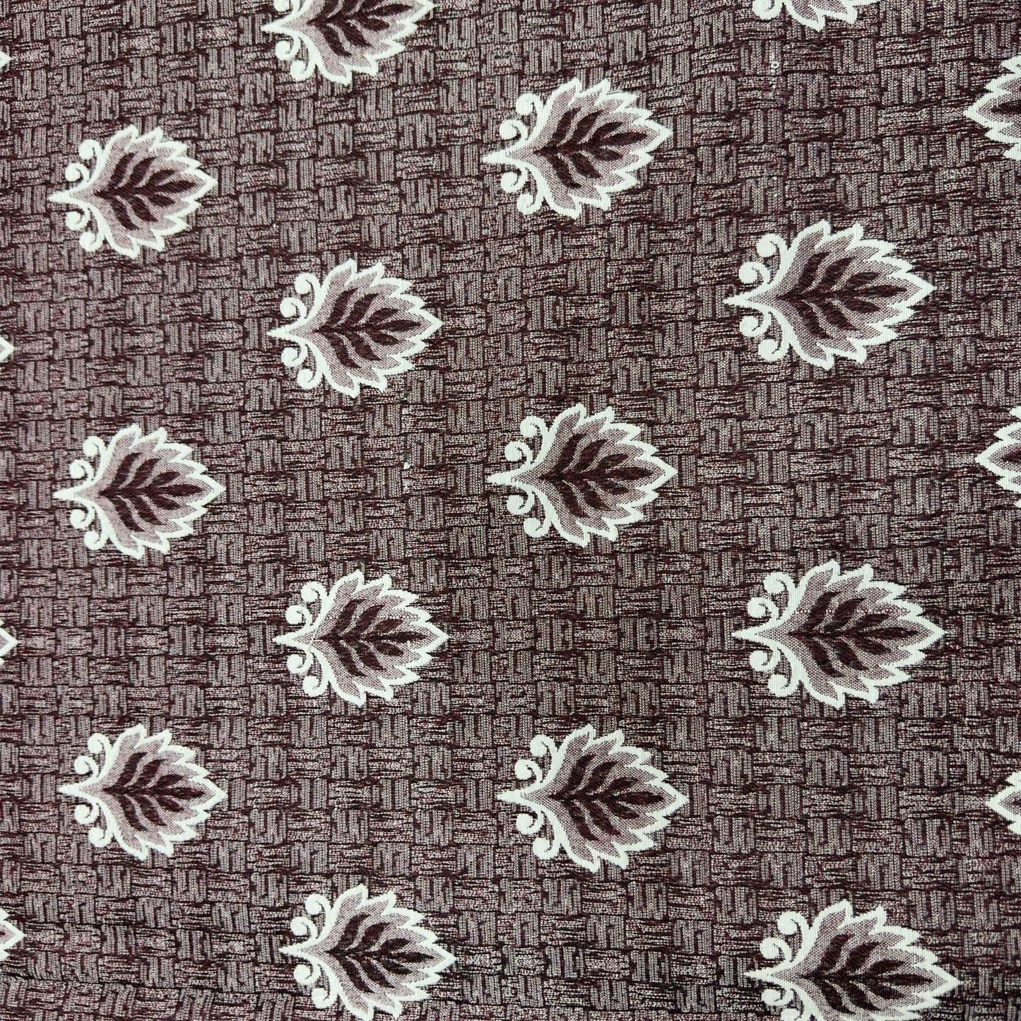 Mehroon Diamond Motif Multani Bedsheet Set